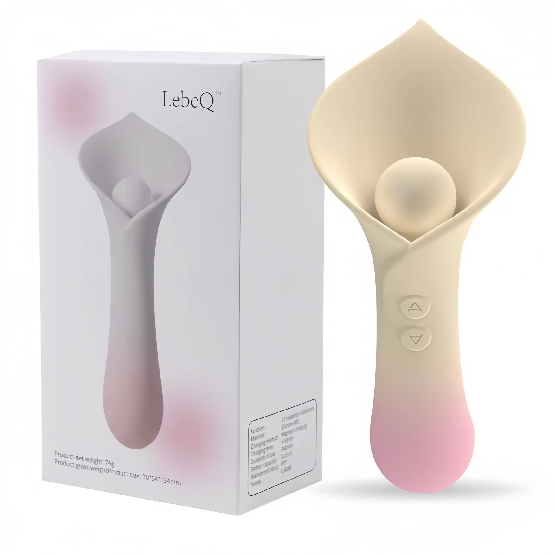 Calla Lily Tongue Licking Double - Headed Clitoral Vibrator - Image 7