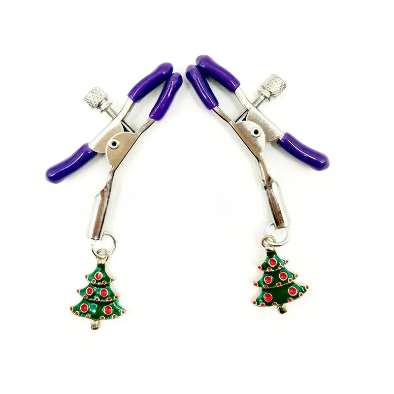 Christmas Tree Erotic Nipple Clamps - Image 4