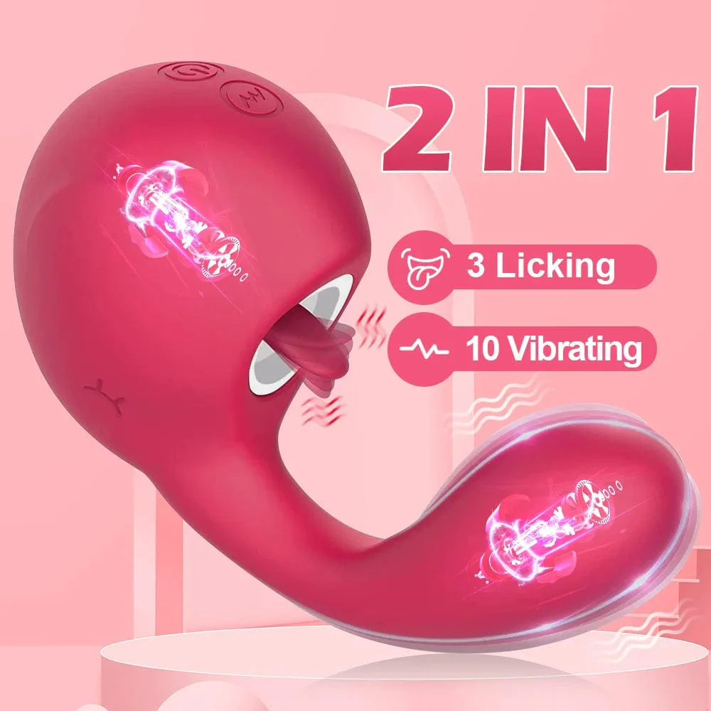 Clitoral Licking G Spot Vibrator Clitoralis Stimulator for Women with 10 Licking Vibrating Modes - Image 6