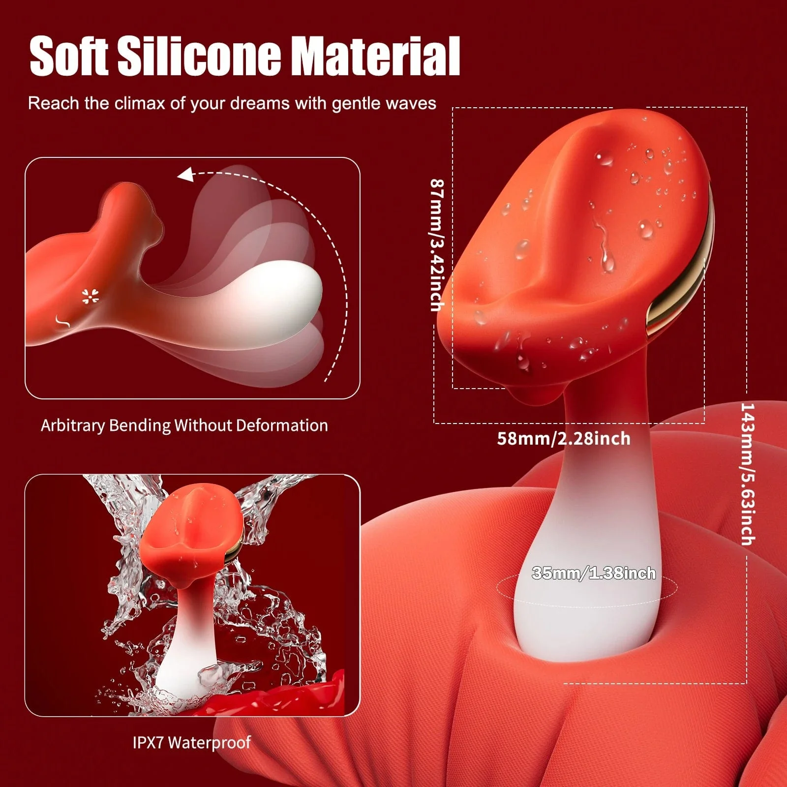 Clitoral Stimulator Mini Vibrator with 10 Vibrating Modes G Spot Nipple Masturbator - Image 12