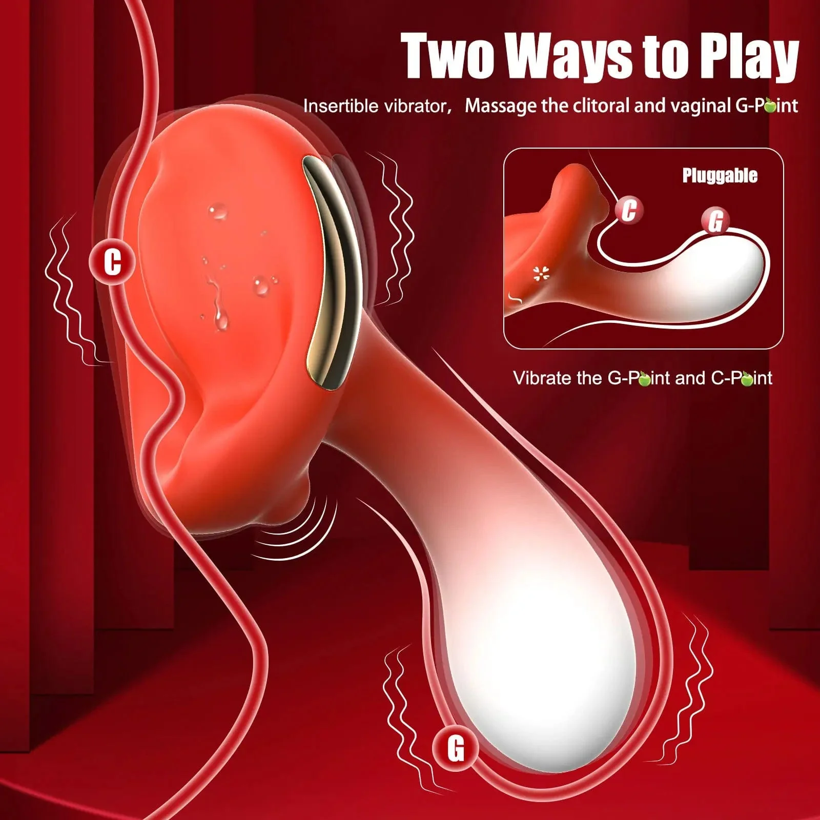 Clitoral Stimulator Mini Vibrator with 10 Vibrating Modes G Spot Nipple Masturbator - Image 9