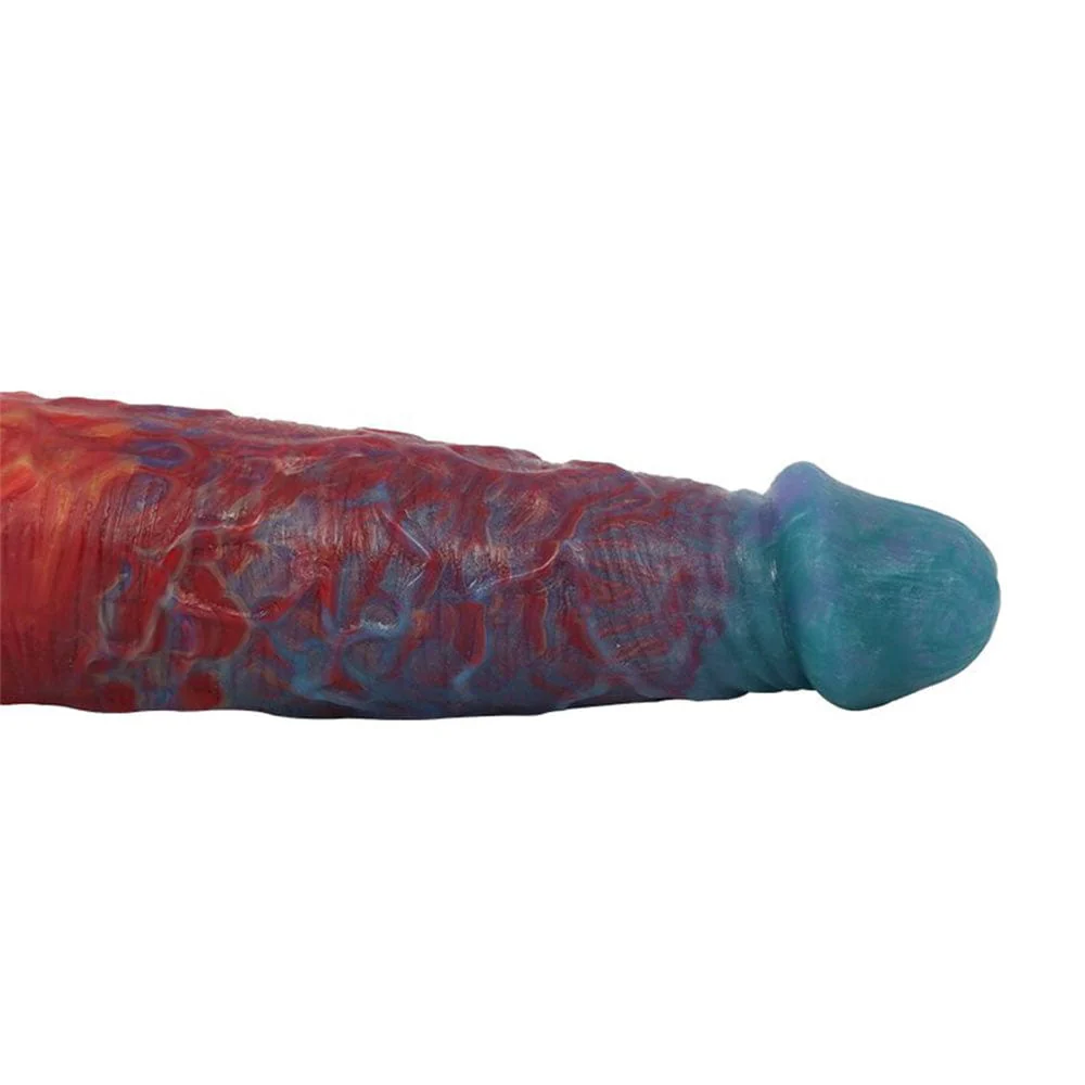 Colorful Double-Ended Liquid Silicone Anal Plug Dildo - Image 6