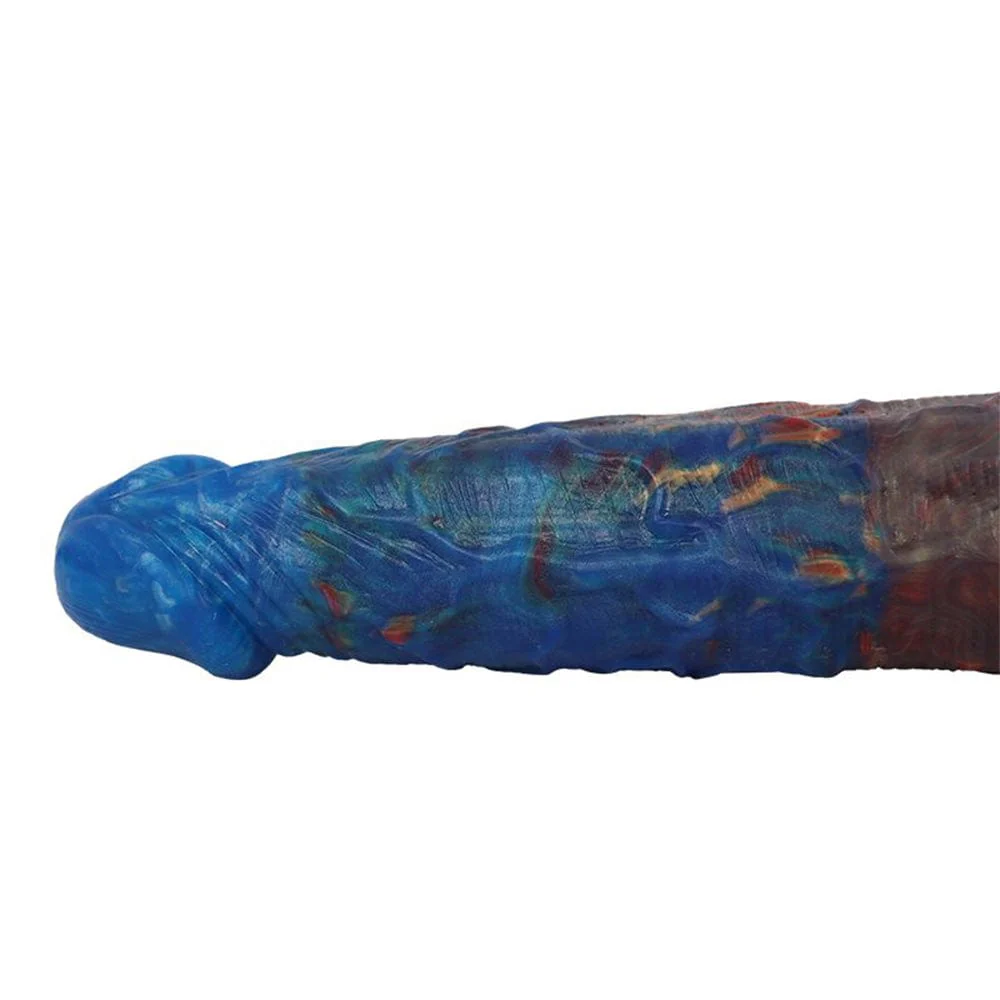 Colorful Double-Ended Liquid Silicone Anal Plug Dildo - Image 7