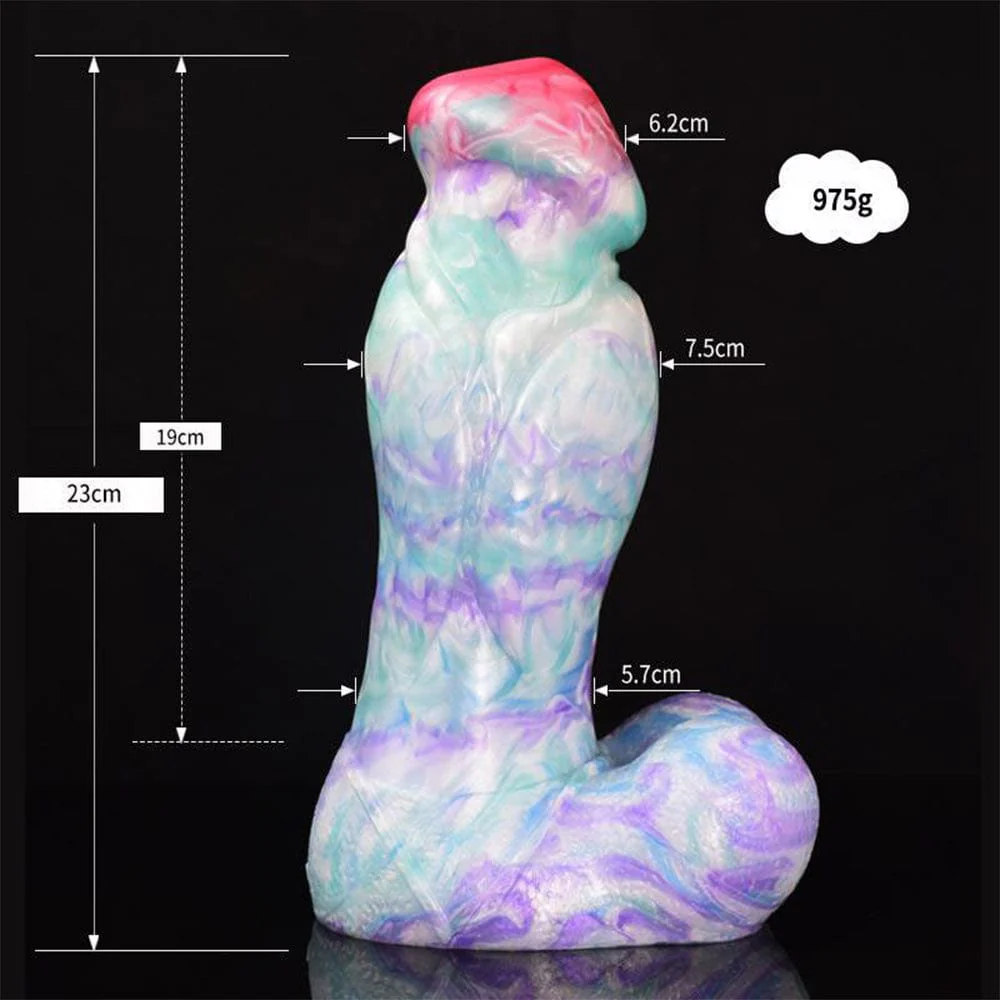 Colorful Soft Mushroom Head Silicone Artificial Dildo - Image 12