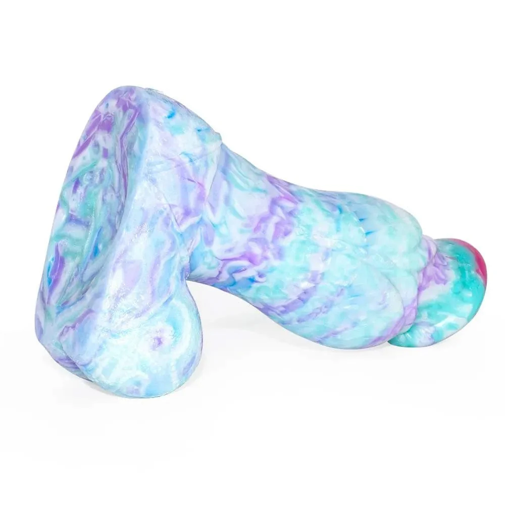 Colorful Soft Mushroom Head Silicone Artificial Dildo - Image 4