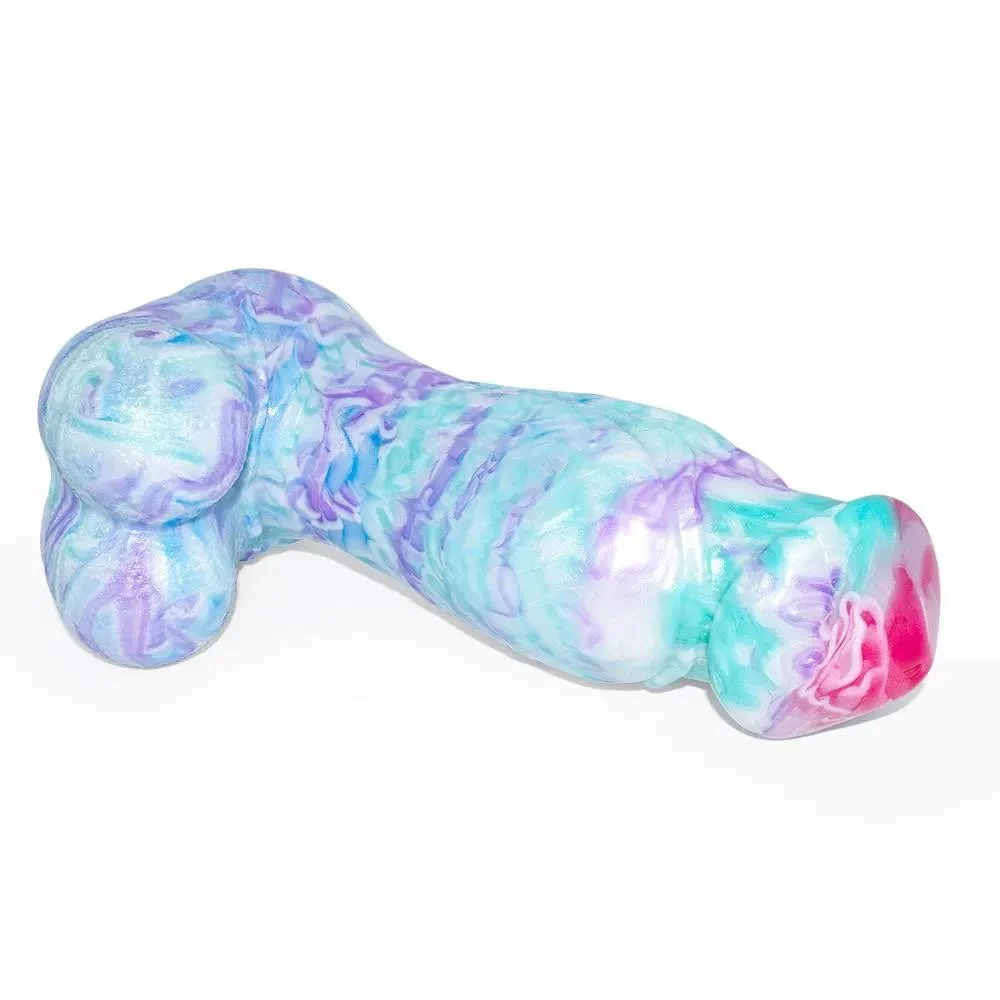Colorful Soft Mushroom Head Silicone Artificial Dildo - Image 5
