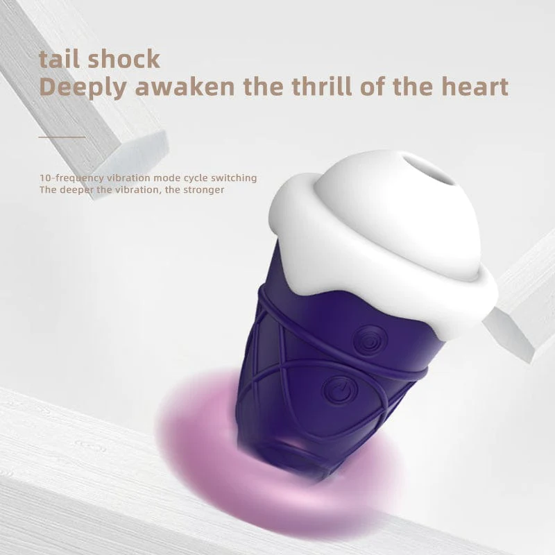 Cone 10-Frequency Sucking Erotic Vibrator For Women - Image 4