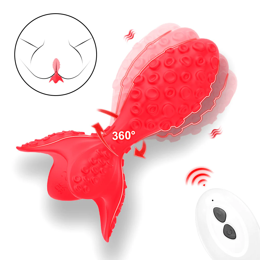 Convex Rotation Vibrating Prostate Butt Plug With Remote Control - Image 9