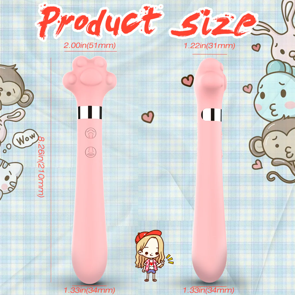 Cute Cat Paw 7 Flapping Clitoral G Spot Vibrator - Image 4