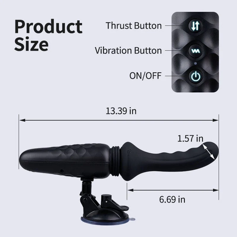 Dark Knight - 13.39In Powerful Vibrating Auto Thrusting Dildo Machine - Image 8
