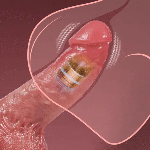 Derek Curved Glans Free Lubricant P and G Spot Stimulation Realistic Anal Dildo Thrusting Heating Vibrating - Image 4