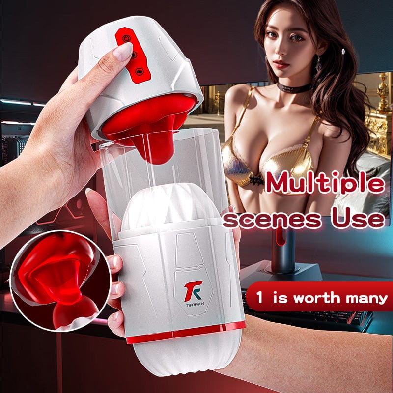 3 In 1 Detachable Fully Automatic Tongue Licking Suction Vibration Male Stroker - Image 4
