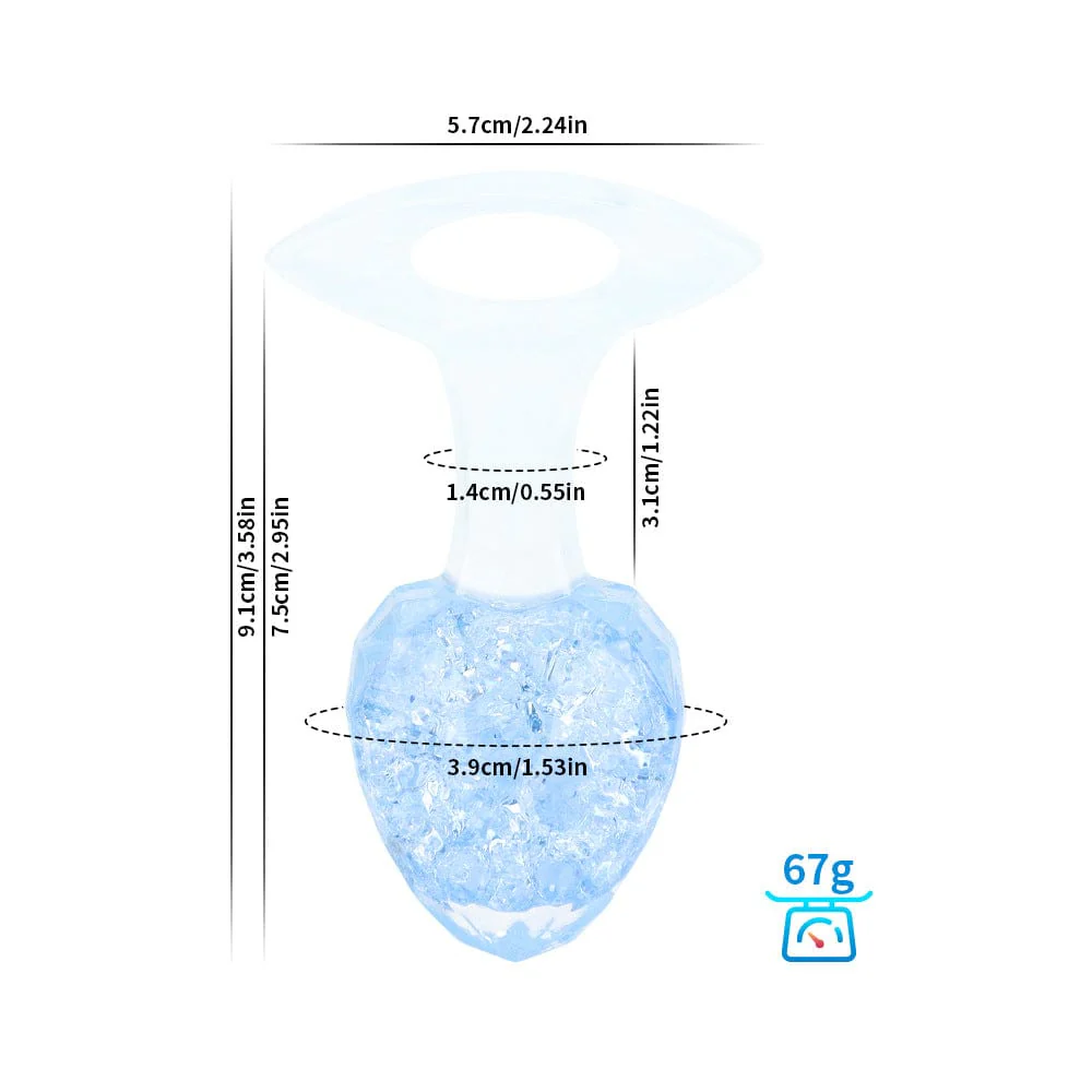 Diamond Crystal Rainbow Wearable Butt Plug Anal Sex Toy - Image 19