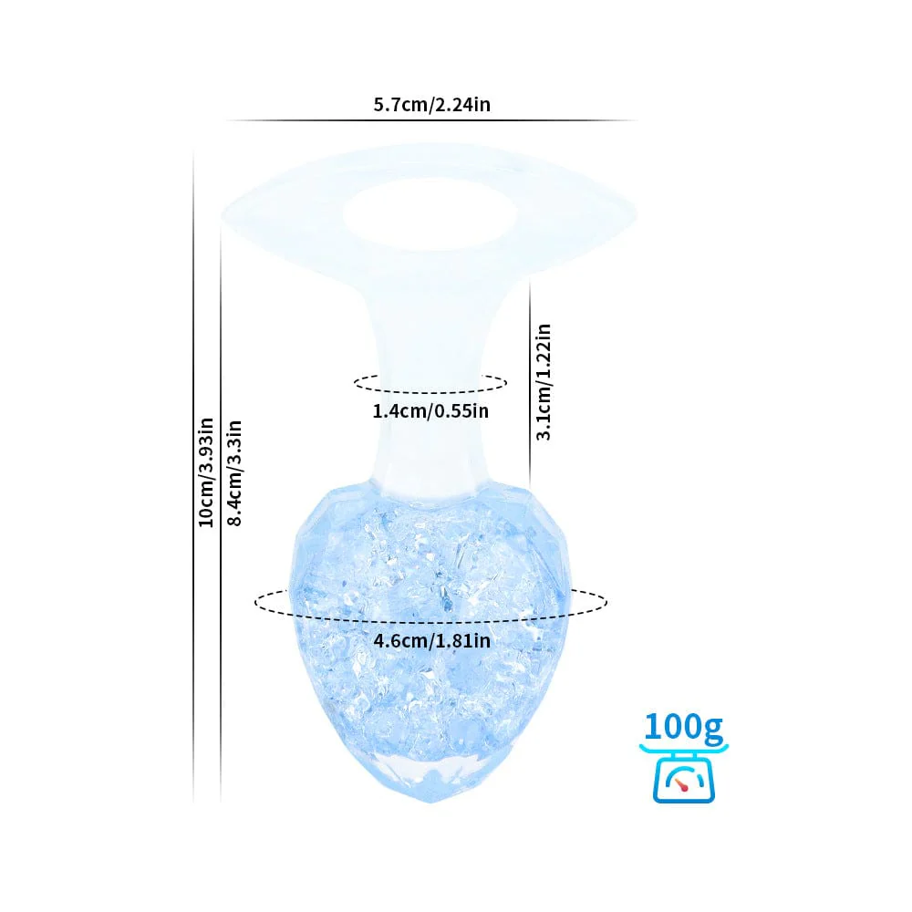 Diamond Crystal Rainbow Wearable Butt Plug Anal Sex Toy - Image 20