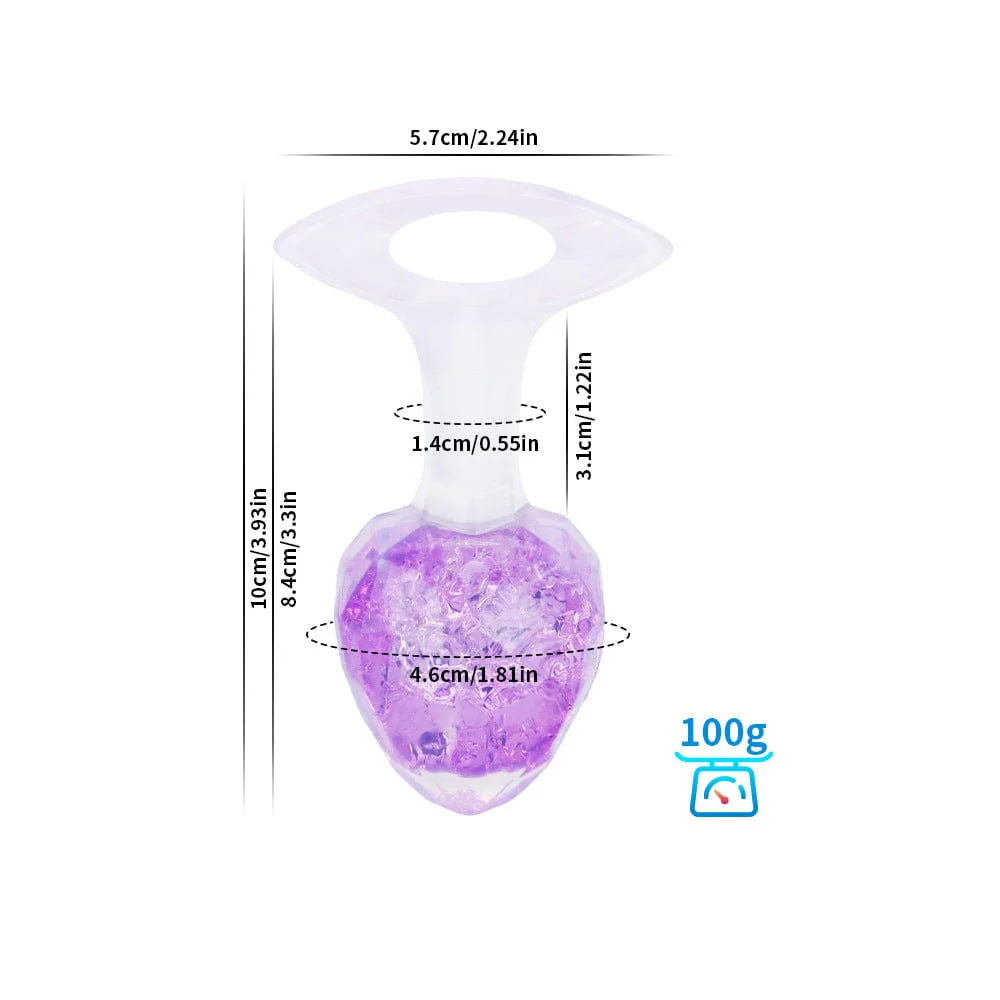 Diamond Crystal Rainbow Wearable Butt Plug Anal Sex Toy - Image 8