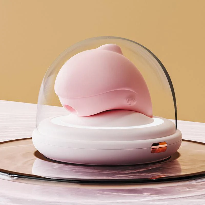 Dolphin Heating Sucking Vibrator With Sterilization Shell - Image 7