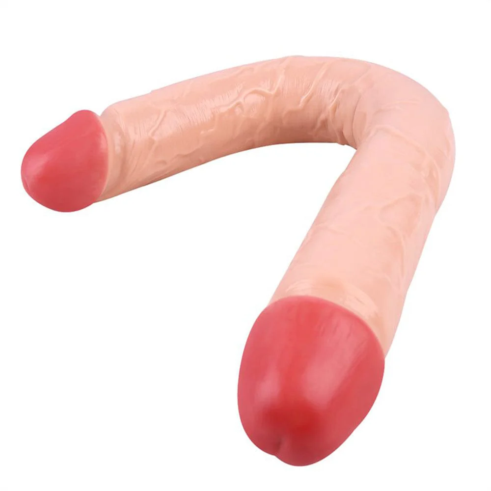 Double-Ended Soft Silicone Simulated Anus Masturbation Dildo - Image 10