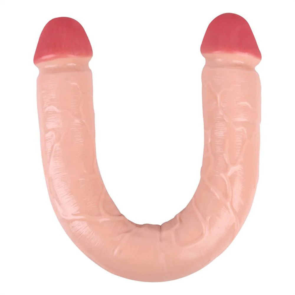 Double-Ended Soft Silicone Simulated Anus Masturbation Dildo - Image 9