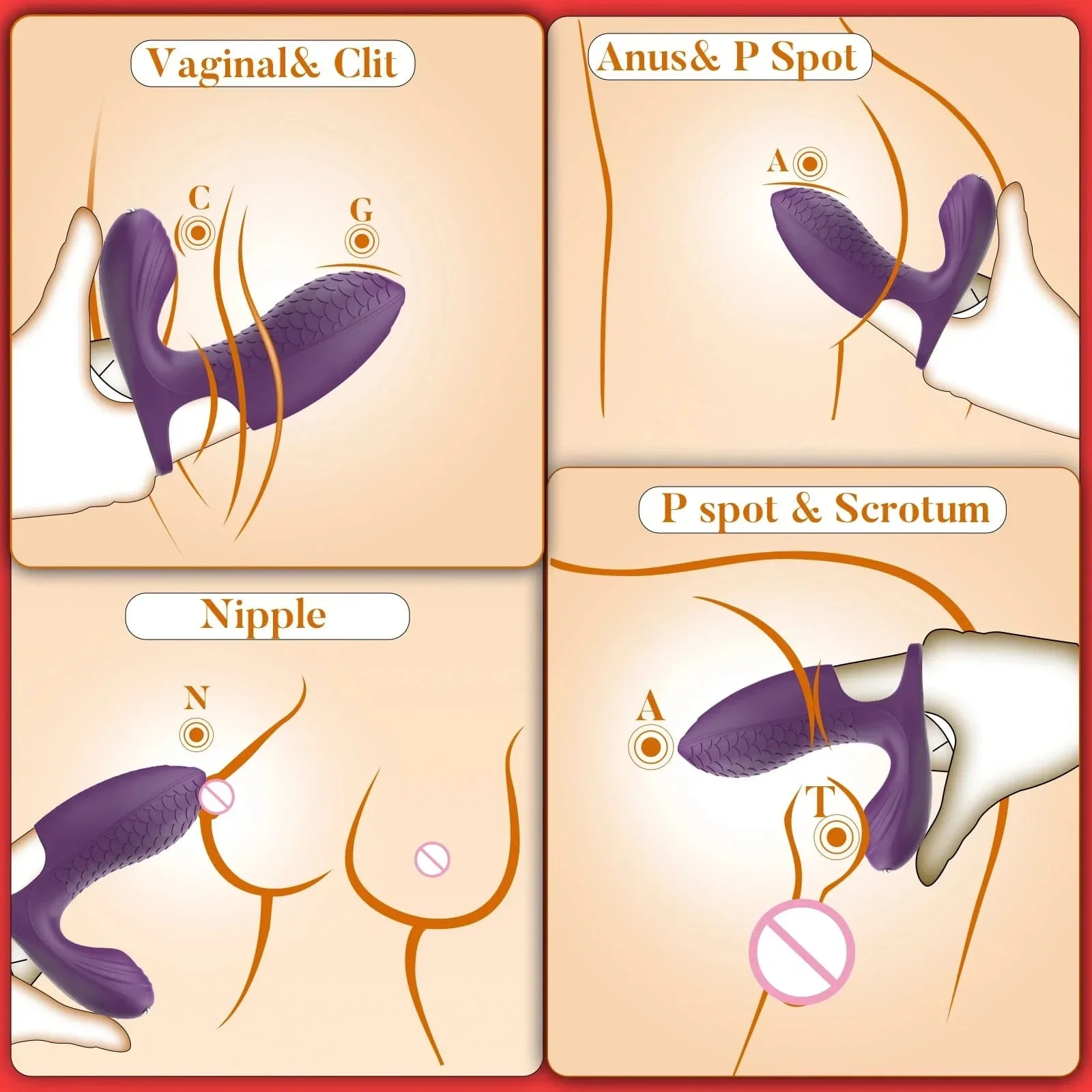 Upgraded 2-in-1 Double Vibration Finger Vibrator for G spot Clitoral Stimulation - Image 3