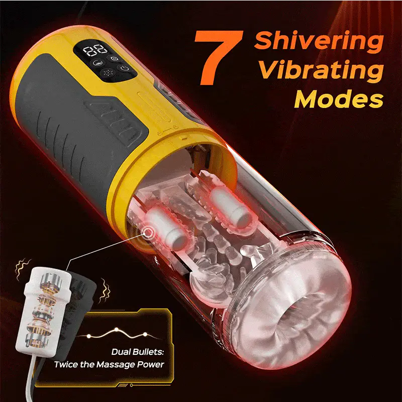 Dual Stimulation Thrusting and Rotating Vibrating Male Msturbation Toy - Image 3