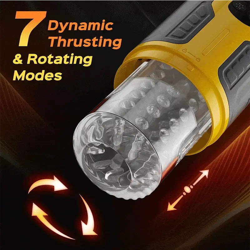 Dual Stimulation Thrusting and Rotating Vibrating Male Msturbation Toy - Image 4