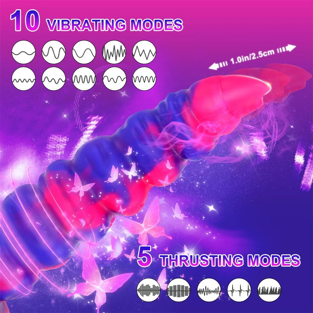 Fantasy Monster Dildo Vibrator Thrusting Dildo Anal Beads Vibrator - Image 2