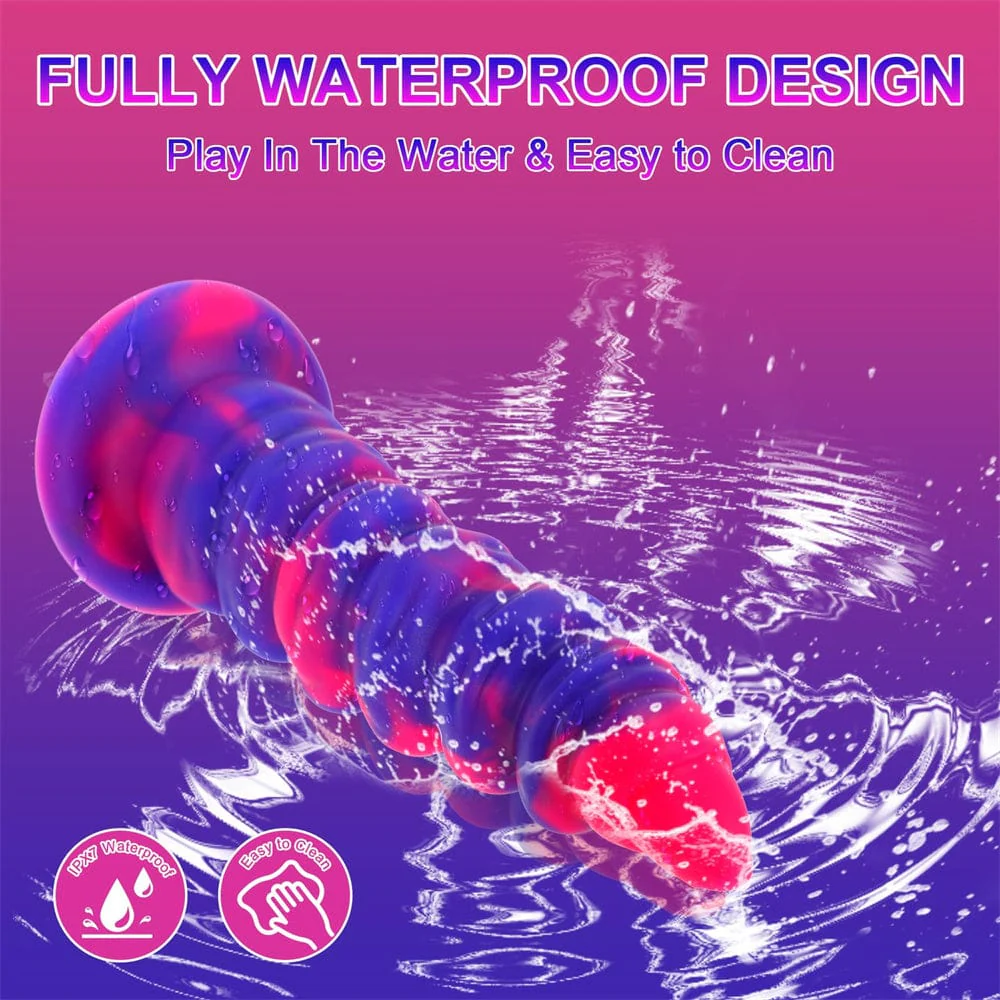 Fantasy Monster Dildo Vibrator Thrusting Dildo Anal Beads Vibrator - Image 3