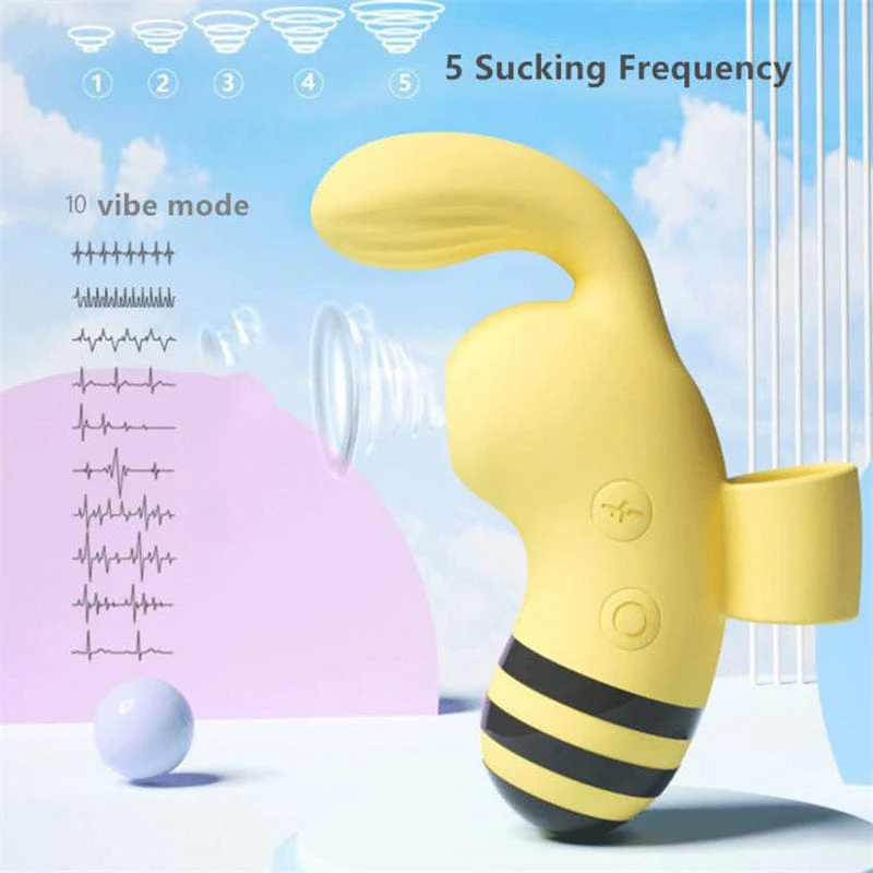 Finger Little Bee Strong Vibration Sucking Egg Female Masturbation - Image 4