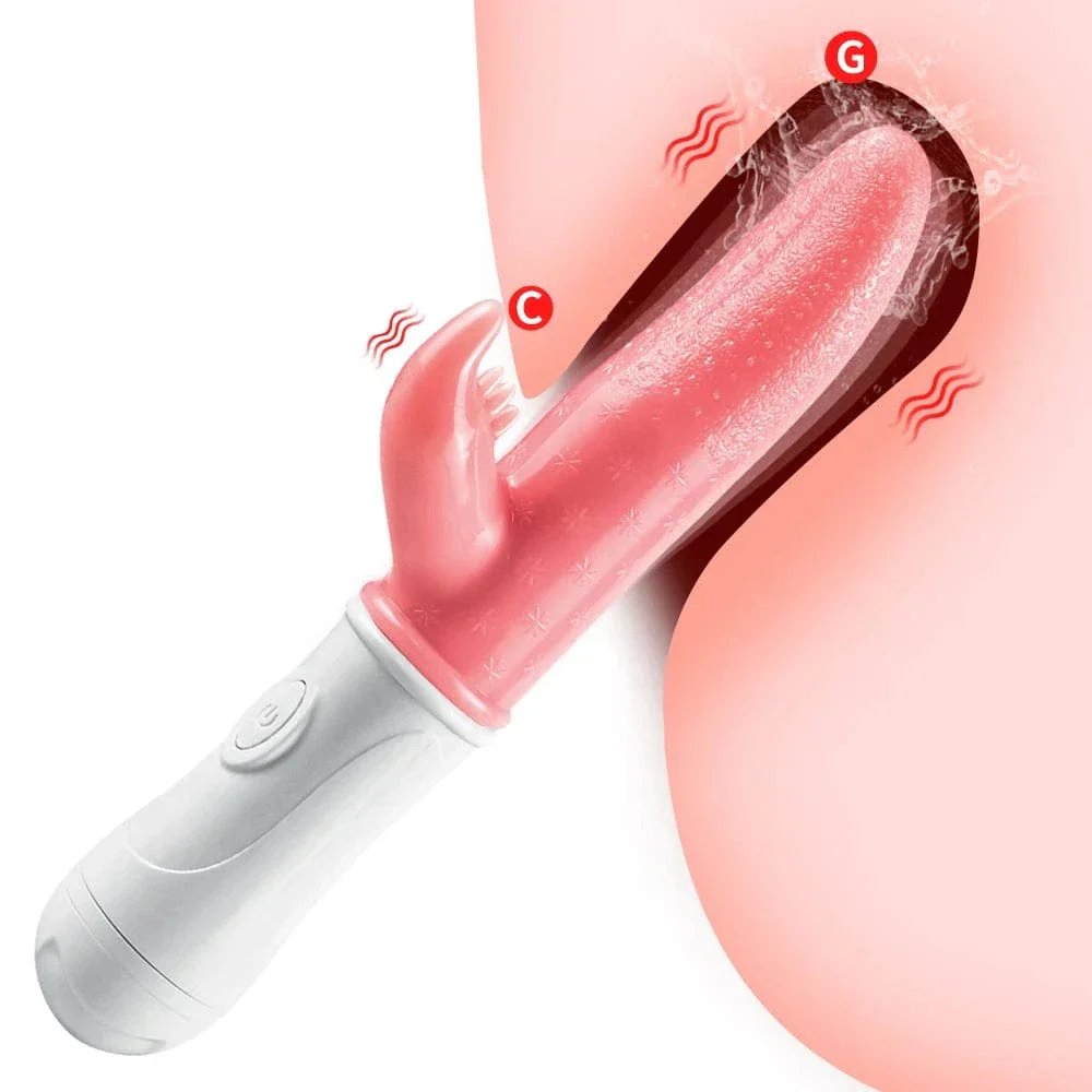 G-spot Clitoral Stimulation 12 Frequency Simulation Tongue Vaginal Massage Vibrator - Image 2