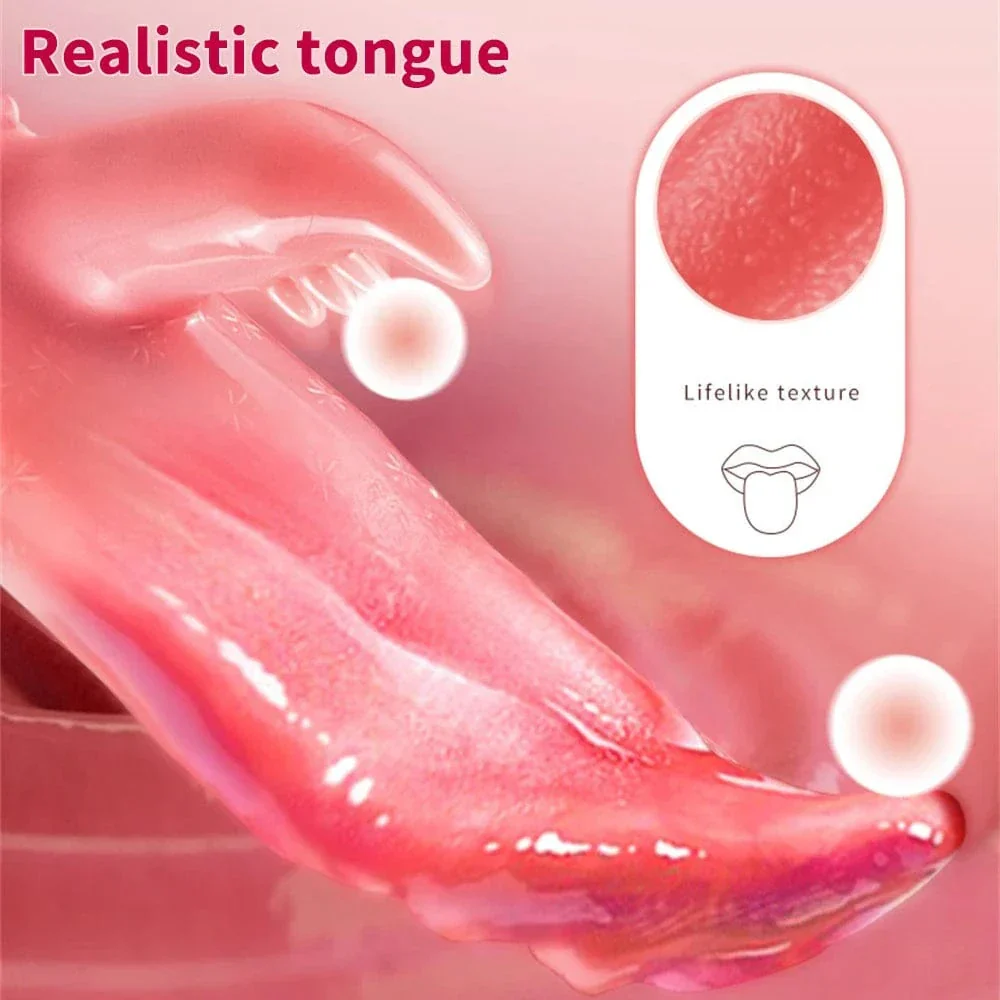 G-spot Clitoral Stimulation 12 Frequency Simulation Tongue Vaginal Massage Vibrator - Image 5