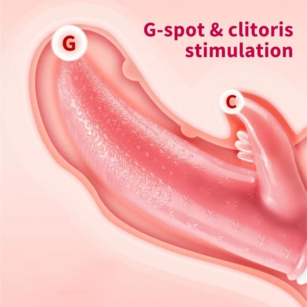 G-spot Clitoral Stimulation 12 Frequency Simulation Tongue Vaginal Massage Vibrator - Image 6