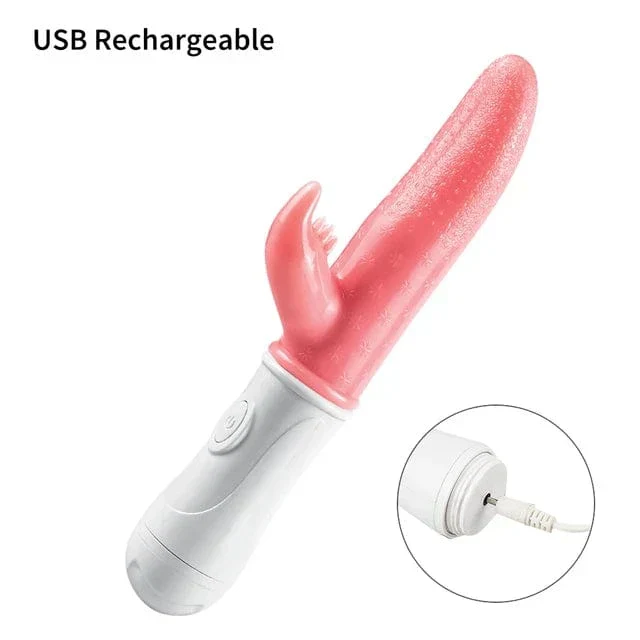 G-spot Clitoral Stimulation 12 Frequency Simulation Tongue Vaginal Massage Vibrator - Image 9