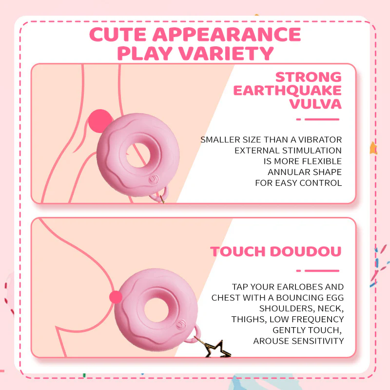 GALAKU Donut Pearl Chain APP Diving Egg Female Masturbator - Image 2