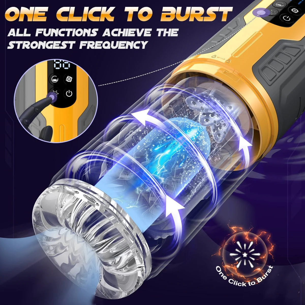 [Gift for Him] Save $7.99 - 3 - in - 1 Male Msturbator & Pleasure Pump - Image 4
