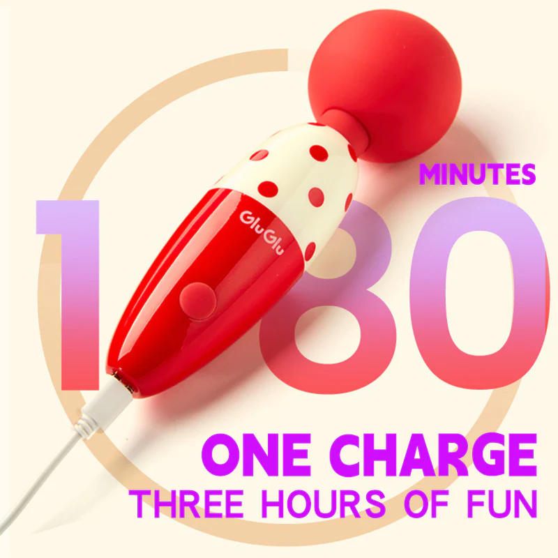 GLUGLU Fat Radish Polka Dot Masturbation Vibration Massager - Image 4