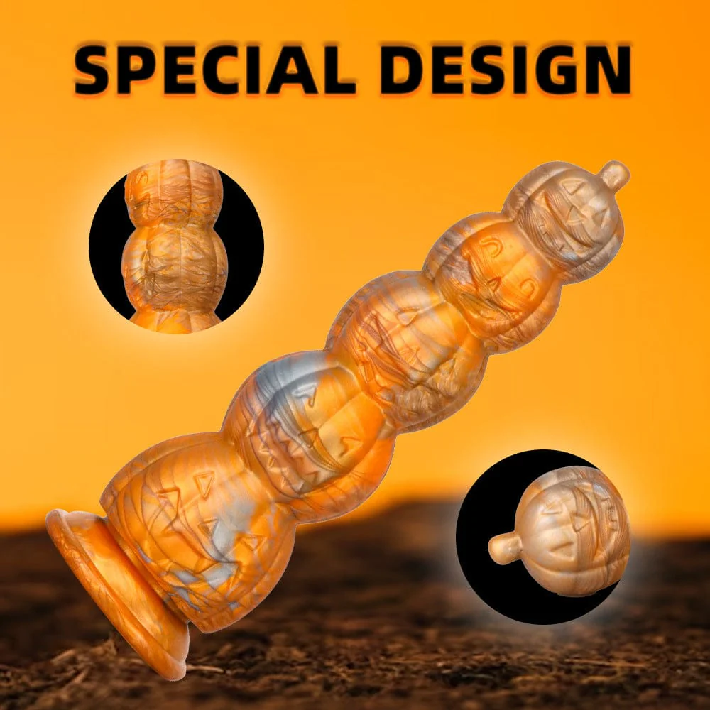 Halloween Pumpkin Head Skull Butt Plug - Image 3
