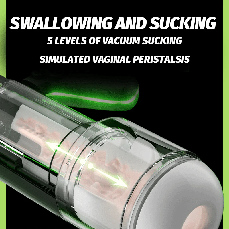 Handle - Controlled Male Masturbator 9 - frequency telescopic movement Sucking Vibration - Image 3