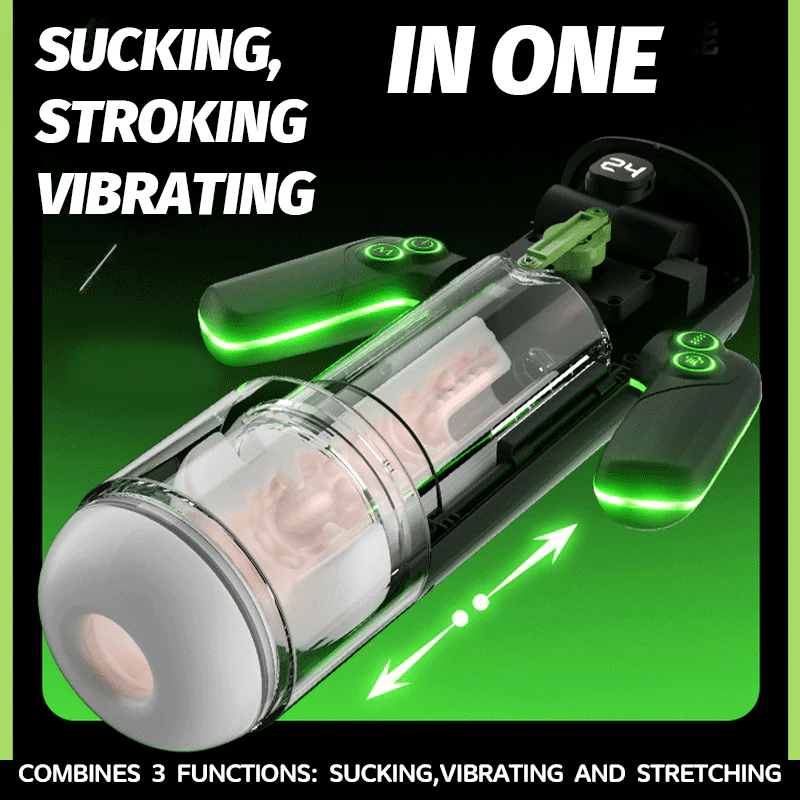 Handle - Controlled Male Masturbator 9 - frequency telescopic movement Sucking Vibration - Image 4