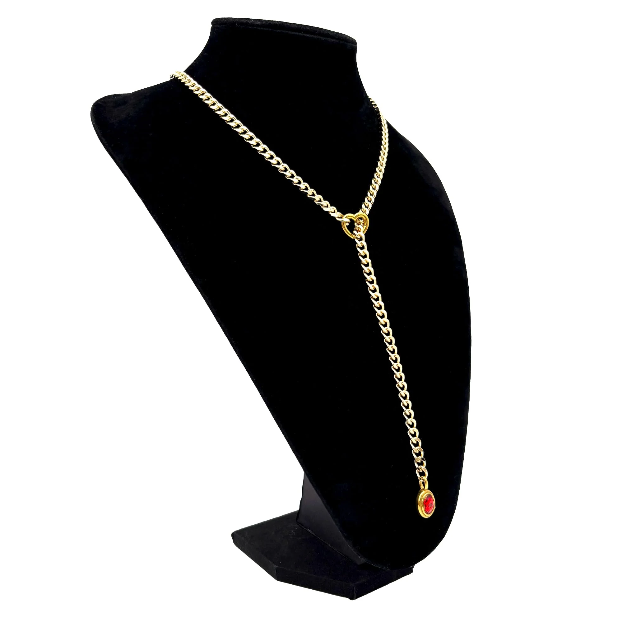 Heart Crystal O-ring Slip Chain - Image 4