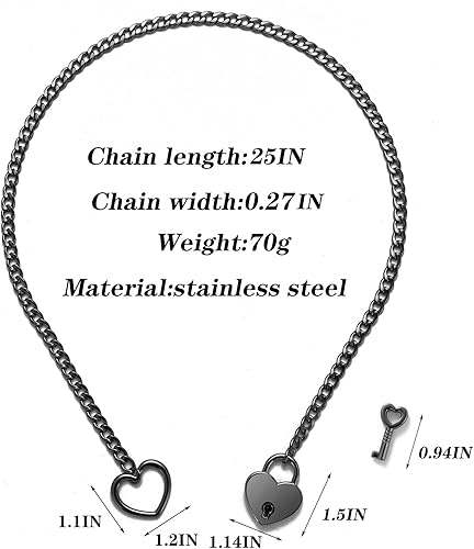 Heart O-Ring Lock & Key Slip Chain - Image 5