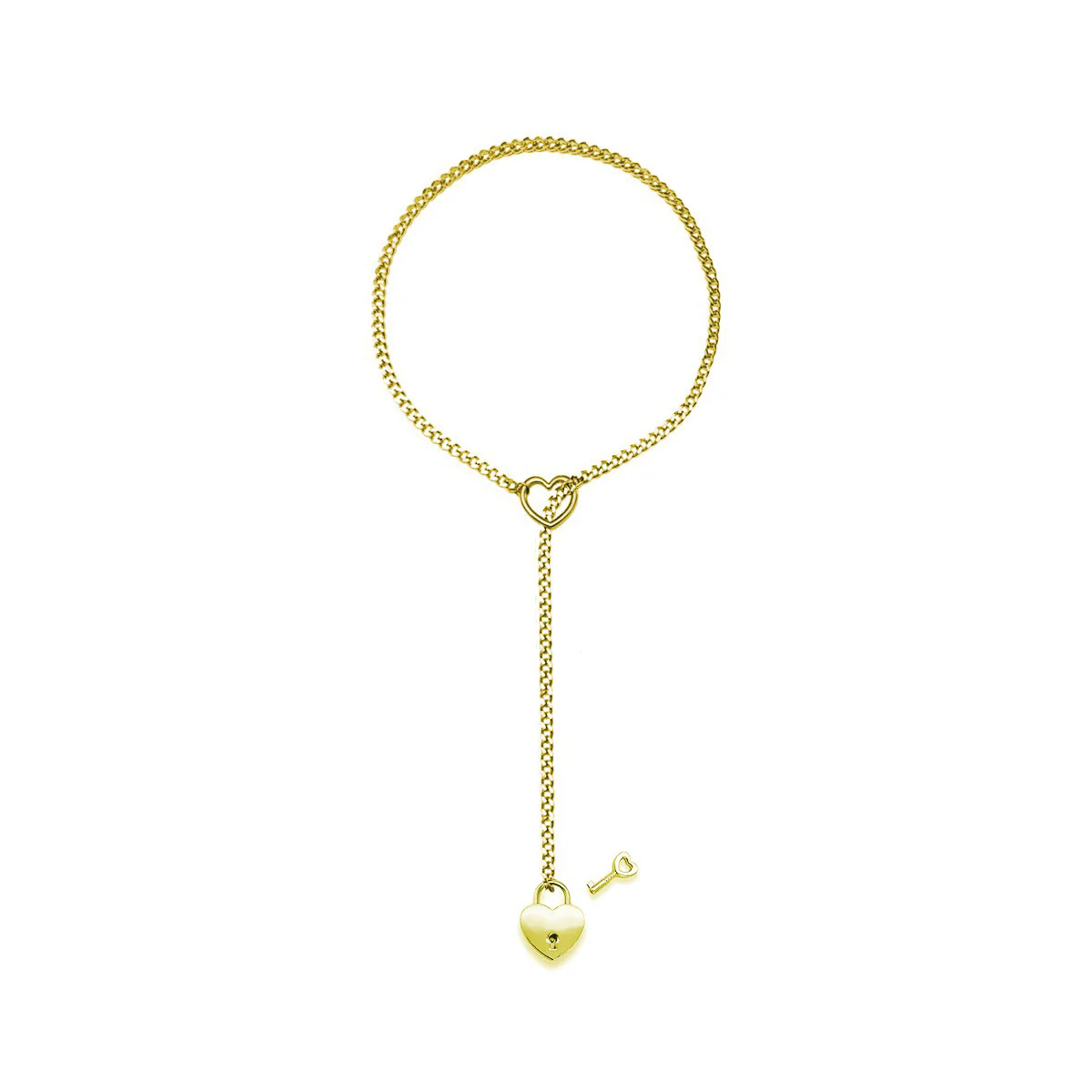 Heart O-Ring Lock & Key Slip Chain - Image 6