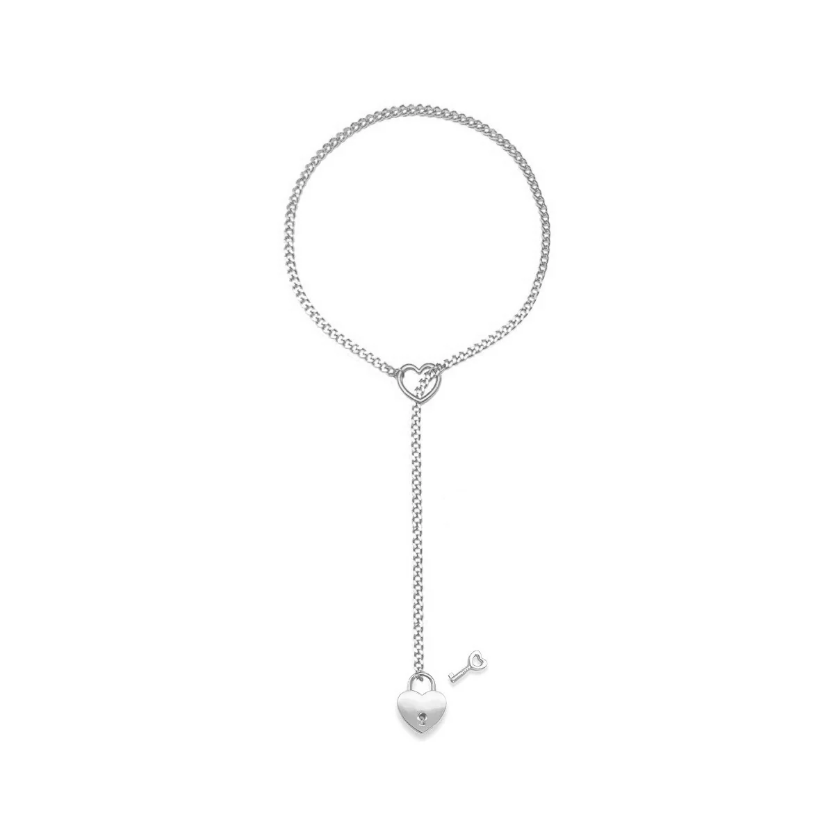 Heart O-Ring Lock & Key Slip Chain - Image 8