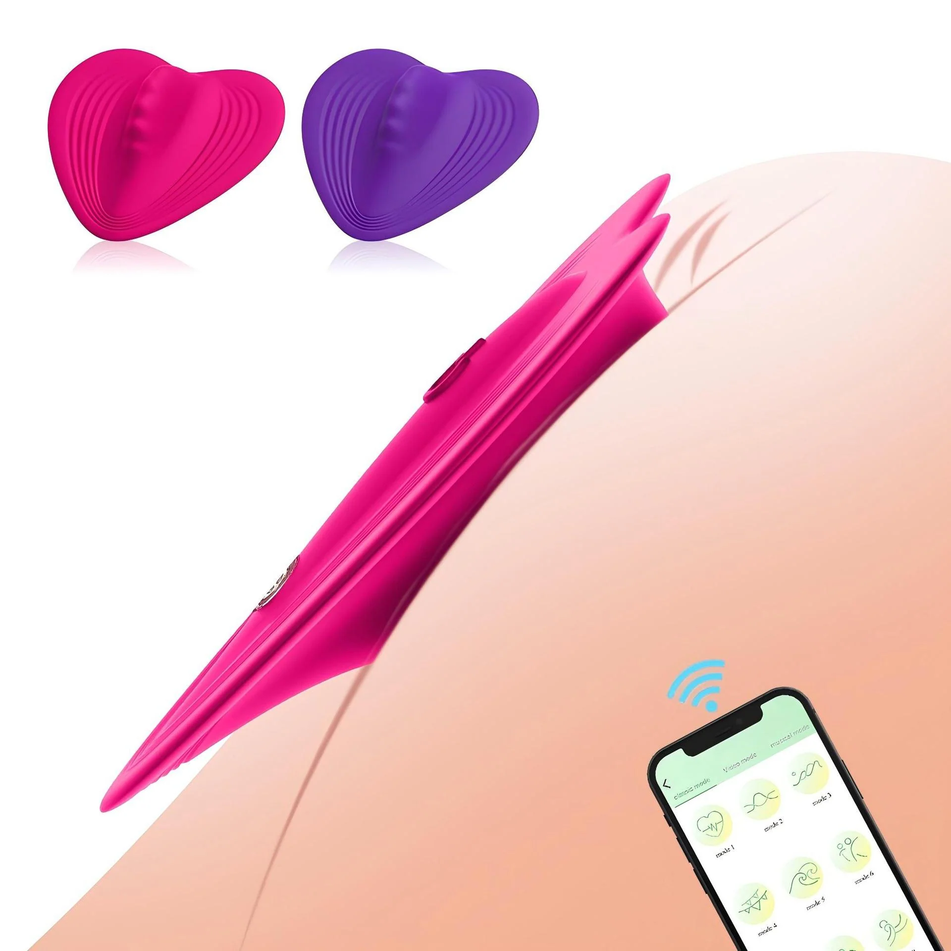 Heart-Shaped Invisible Wireless Remote Control Wearable Vibrator - Image 3