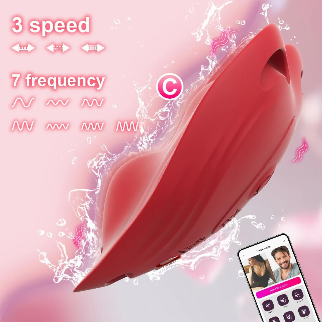 Heart - Shaped Wearable Vibrator Clitoral Stimulator - Image 3