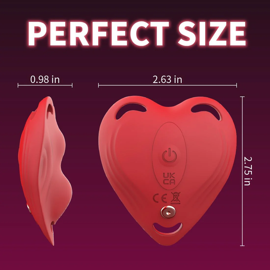 Heart - Shaped Wearable Vibrator Clitoral Stimulator - Image 7