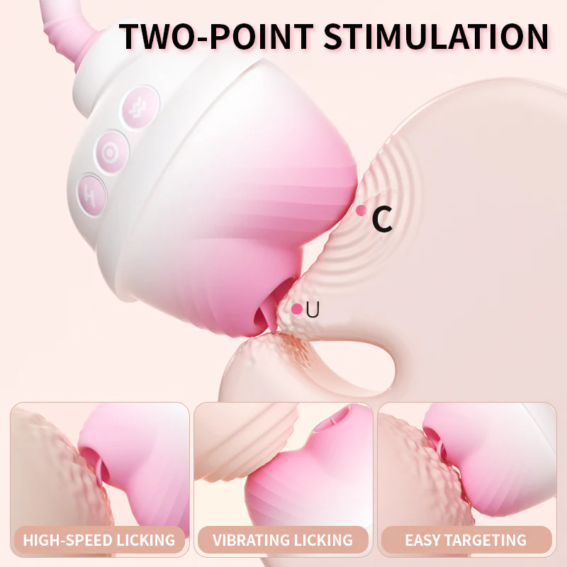 Hehe Cup 2-in-1 Suction Licking Clitoral Vibrator - Image 3