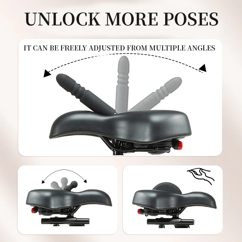Helibo Bike Massage Pad Dildo Machine With Remote Control - Image 6