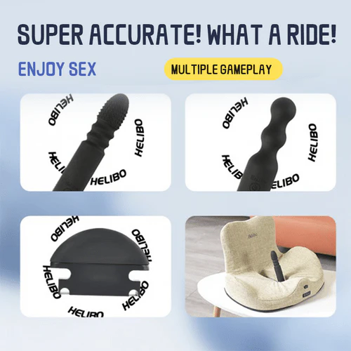 Helibo Chair Multifunctional Massage Dildo Machine and Lemon Sucking Vibrator Set - Image 6