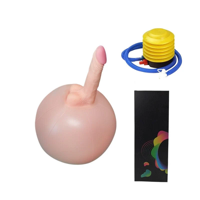 Bouncy Inflatable Sex Ball with Remote Control Vibrating Realistic Dildo - Image 10