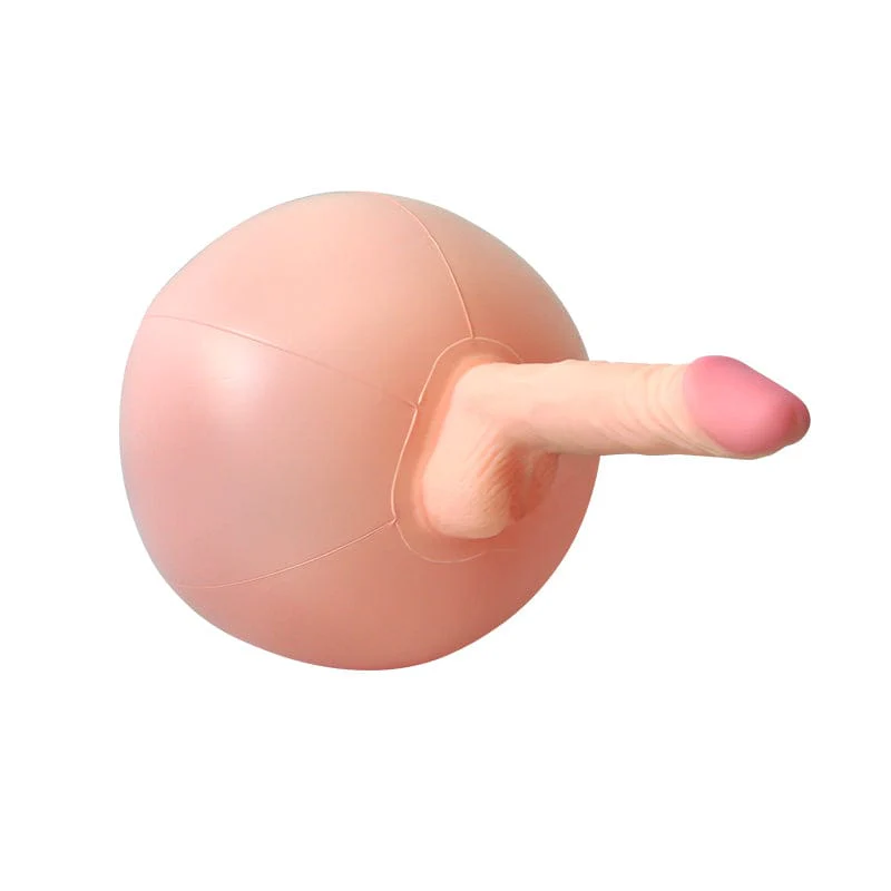 Bouncy Inflatable Sex Ball with Remote Control Vibrating Realistic Dildo - Image 5